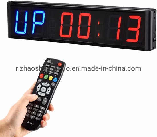 Digital Gym Wall Clock Remote Control Gym LED Interval Fitness Countdown Timer