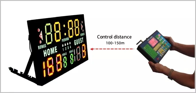 Electronic Cricket Scoreboard LED Score Board Digital Scoreboard for Basketbal Outdoor LED Clock Temperature Display/ LED Gas Price Sign/ LED Table Tennis Digit