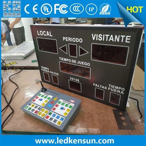 Small Size 600*400mm Wirelss Remote Control Digital Electronic Basketball LED Scoreboard