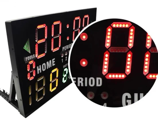 Tableau de bord LED de basket-ball rechargeable Tableau de bord numérique LED électronique portable