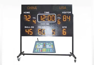 Tableau de bord numérique étanche extérieur Tableau de bord LED de football américain