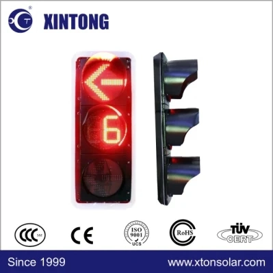 Crossing Road Traffic Light 600 * 800mm Rouge Vert 2 Digital LED Compte à rebours étanche