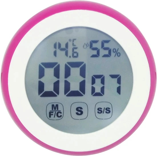 Alarme forte de minuterie de cuisine numérique avec humidité de la température pour le travail à domicile